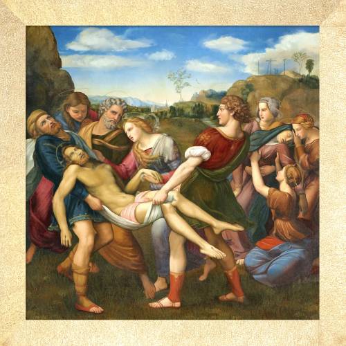 Quadro Affresco "Deposizione di Raffaello"
