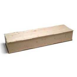 Wood coffin for rests from exhumation