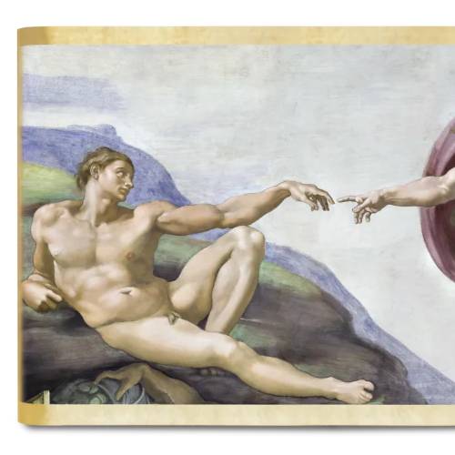 Expandable backdrop “The Creation of Adam”