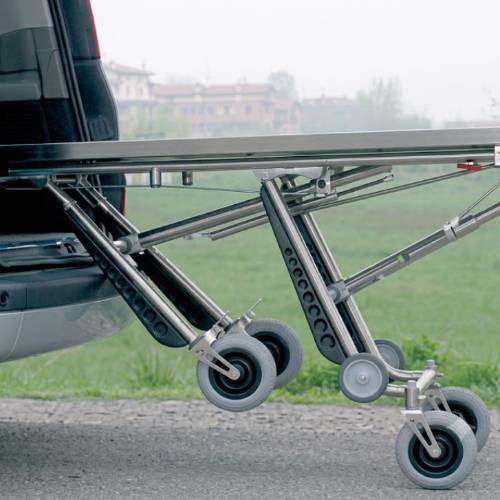 Carrello autocaricante per recupero e trasporto salme