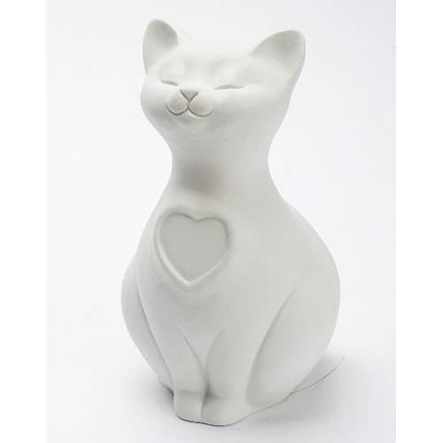 Urna gatto ivory