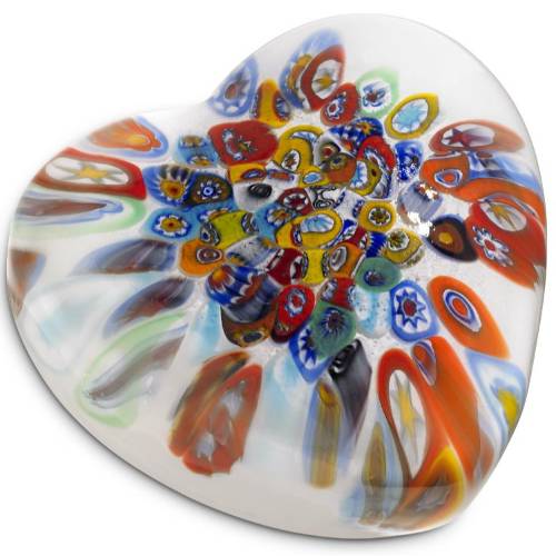 URNA CUORE IN VETRO DI MURANO 