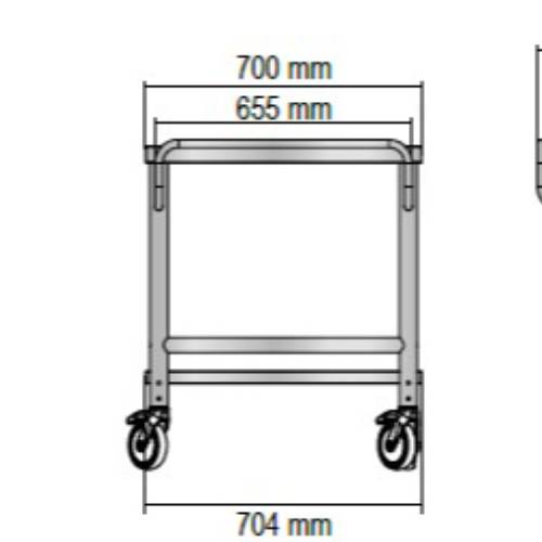CARRELLO PORTA SALME SCARICO CENTRALE
