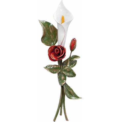 Fiori sempreverde rose e calla