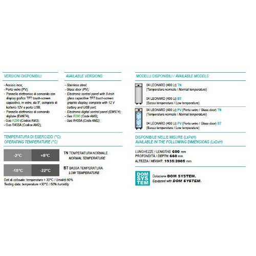 ARMADIO MEDICALE REFRIGERATO "04 LEONARD"