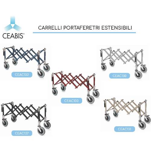 Carrello portaferetri estensibile antracite