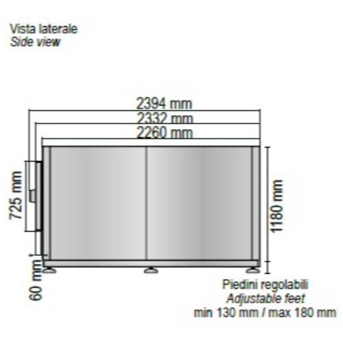 CELLA MORTUARIA REFRIGERATA 1 POSTO E NR.1 SPORTELLO