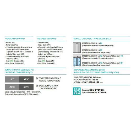ARMADIO MEDICALE REFRIGERATO "012 LEONARD"