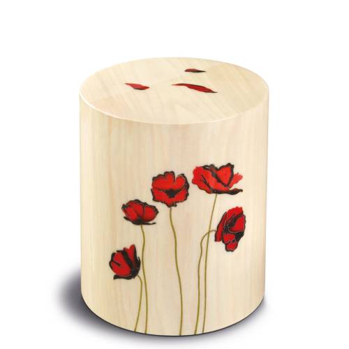 URN PISA RED POPPY