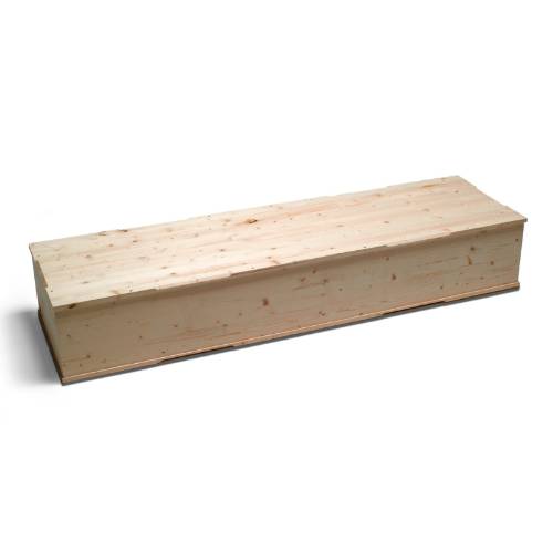 Wood coffin for rests from exhumation