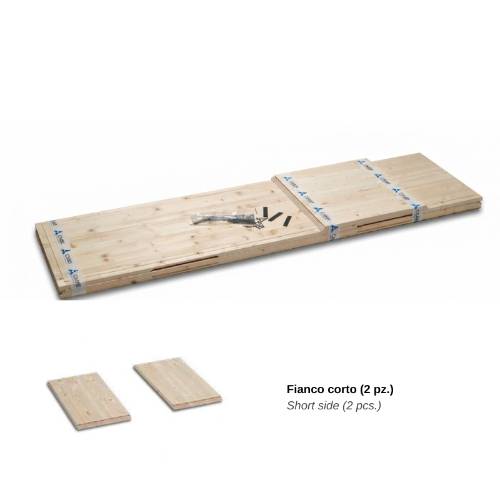 Wood coffin for rests from exhumation
