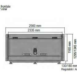 CELLA MORTUARIA REFRIGERATA APERTURA BIFACCIALE 1 POSTO