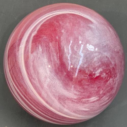 URNA SFERA IN VETRO DI MURANO E ALABASTRO