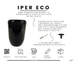 URNA IN PLASTICA RICICLATA
