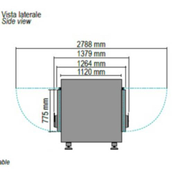 CELLA MORTUARIA REFRIGERATA APERTURA BIFACCIALE 1 POSTO