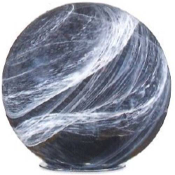 URNA SFERA IN VETRO DI MURANO E ALABASTRO
