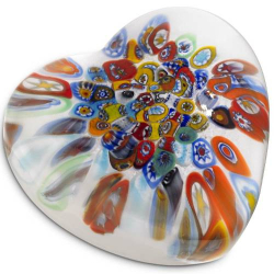 URNA CUORE IN VETRO DI MURANO 