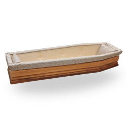 Imbottitura Alabastro sabbia con balza jacquard
