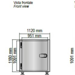 CELLA MORTUARIA REFRIGERATA 1 o 2 POSTI E NR. 1 PORTA INTERA