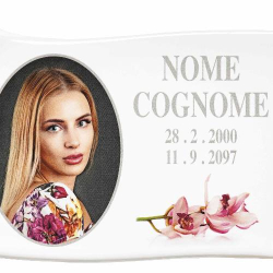 Fotoceramica pergamena Anima filo platino 